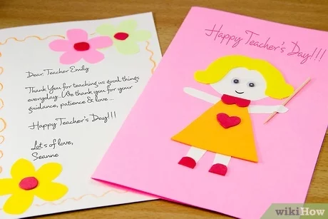Handmade Cards for Teachers From Students