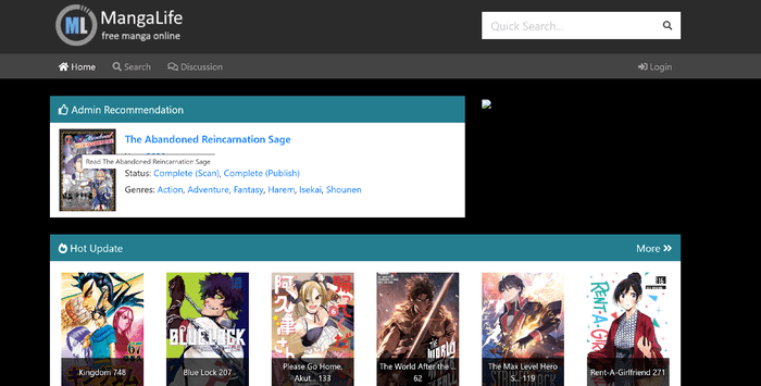 Manga4Life online manga reading and Alternatives of This Site