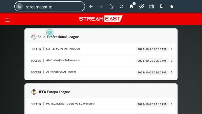 Steam East App